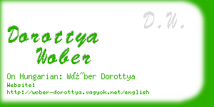 dorottya wober business card